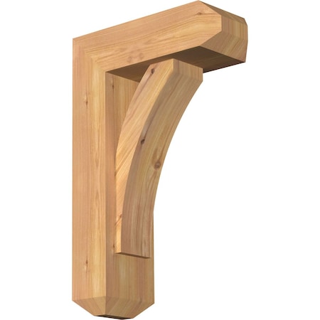 Thorton Craftsman Smooth Bracket w/ Offset Brace, Western Red Cedar, 5 1/2"W x 14"D x 22"H